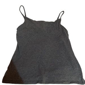 Well loved yet still amazing.cotton camisole/tank top grey. Oscar de lorenta.